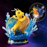 Pokemon Evolution Eevee Anime Figures Charizard Raichu Mewtwo Dragonite Venusaur Gengar Illuminous Figurine PVC Statue Model Toy