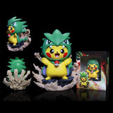 12cm Pokemon Anime Figures Pikachu Cosplay Gengar Charizard Bulbasaur Psyduck Kawaii Figurine PVC Statue Model Kids Xmas Gifts