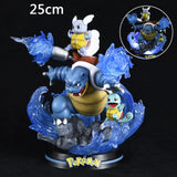 Pokemon Evolution Eevee Anime Figures Charizard Raichu Mewtwo Dragonite Venusaur Gengar Illuminous Figurine PVC Statue Model Toy