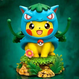 12cm Pokemon Anime Figures Pikachu Cosplay Gengar Charizard Bulbasaur Psyduck Kawaii Figurine PVC Statue Model Kids Xmas Gifts