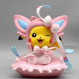 12cm Pokemon Anime Figures Pikachu Cosplay Gengar Charizard Bulbasaur Psyduck Kawaii Figurine PVC Statue Model Kids Xmas Gifts